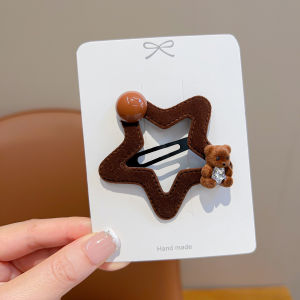 Cute Cartoon Star Hair Clips for Girls Baby Girl Hair Accessories Hairpins Baby Headwear Side Bangs Hair Accessories