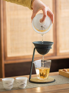 New Type Stone Chai Filtration Small Qingkan Tea Strainer Holeless Tea Brewing Filter Kitchen Dining Tableware Tea Accessories