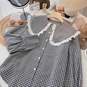 Kemeja Anak Perempuan kekinian 2-12 tahun Atasan Anak Perempuan