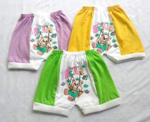 1 lusin CELANA OMPOL PENDEK ANAK //CELANA PENDEK SAMBUNG WARNA