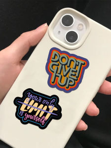 Motivational Positive Energy English Stickers 50 Pieces Travel Luggage Journal Mobile DIY Decal Decoration Paper Crafts