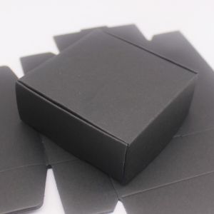 10pcs 7.5x7.5x3cm DIY Handmade Gift Packaging Box Kraft Paper Box Christmas Happy Gift Candy Cake Packaging Box