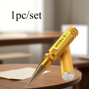 Golden Third-Generation Hole Expander Manual Drilling Tool Puncher Woodworking Crafts Model Making Hole Opener Set DIY Handmade 0-14mm