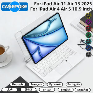 Magic Keyboard For iPad 10th Gen 11th A16 2025 iPad Air 4 5 6 Pro 11 12.9in 13 M2 iPad Case With Stand Backlit Touchpad Keyboard