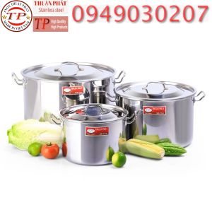 Bộ Nồi Lửng size từ 24cm-48cm (INOX 430 INOX 304) CAO CẤP Nấu Được Mọi Loại Bếp