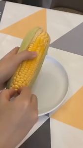 Alat Pengupas Biji Jagung Praktis Bahan Stainless Steel Corn Peeler Stripper Pisau Serutan Perontok Biji Jagung