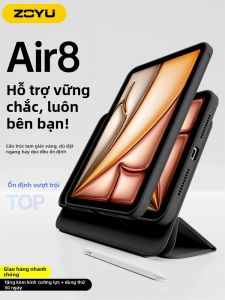 zoyu | Magnetic Detachable 720 Degree Rotating Stand Clear Impact Resistant Thin iPad Case