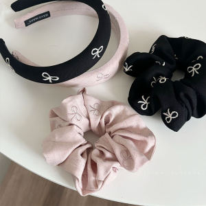 Elegant Lady~ Simple High-End Feeling Sponge Hairband Womens High Skull Base Versatile Elegance Butterfly Knot Pressed Hair Headband