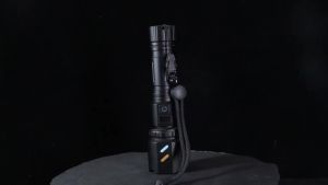 5000LM Tactical Firestarter Led Flashlight Focused Light Source Can Light A Flame Rechargeable Torch Laser Pointer for Outdoor