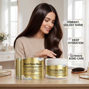 Gloss Hair Mask for Bleached & Dry Damaged Hair Repairing & Hydrating Restores Smoothness & Shine Anti Frizz Hair Care Mask