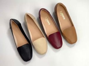 Giày Búp Bê Đế Xuồng 3cm DORIS DR305 da thật mũi vuông- CÓ BẢO HÀNH