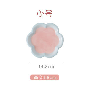 Cat Bowl Ceramic Cat Can Cat Food Holder Good-looking Cute Ins Style Large Capacity Cat Plate Flow Food Cartoon Creative