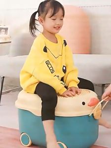 Toy Storage Box 儿童玩具收纳盒收纳箱儿童推车零食公仔衣服收纳 Trolley Children Organizer Basket Building Block Household Baby Toddler Walker Kotak Simpan Permainan Budak Kereta Tolak Kanak