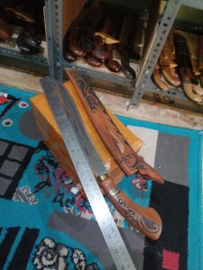 pisau badik motif ukiran / pisau Sebaguna