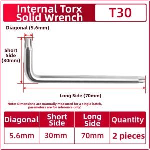 JINJUNTAI | Metric and Imperial Hex Key Set for Tamper-proof Bolts Extended Design