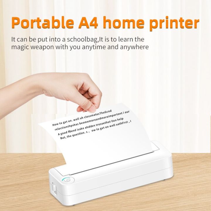 Portable Mini Thermal Printer A4 Paper Photo Printer From Mobile Phone ...