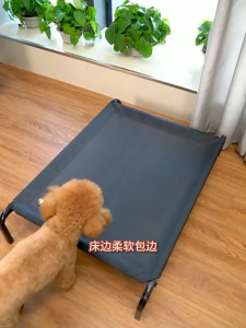 Dog Bed breathable steel frame house anti skin disease Raised pet bed