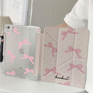 Pink Butterfly Knot Y-Fold Huawei MatePad 11.5S Protective Case 2024 SE11 with Pen Slot Air 12-Inch Tablet Cover Air 2023 11.5-Inch Anti-Fall MatePad 10.8