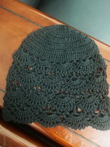 Hat Female Spring & Fall K-style Tide Lace Thin Cover Gray Hair Cut Out Hand-Woven Melon Skin Scarf Toe Cap Beret