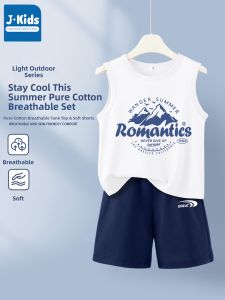 JKIDS | Pure Cotton Thin Summer Outfit Boy Tank Top Shorts Set