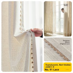 Semi-Blackout Thermal Insulation Privacy Window Curtain Sheer