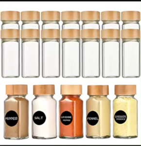 12 kitchen seasoning bottles