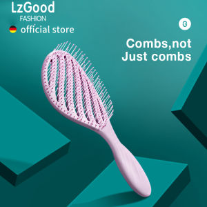 【Fast Delivery+Ready Stock】LzGood Massage Hair Combs Hollow Out Hair Brushs Styling Hair Scalp Massage Detangling Tool Fast Blow Drying Brush For Wet Dry Hair