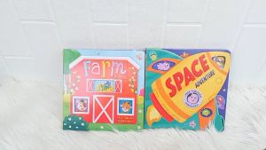 Space / Farm Peep through Surprises Book