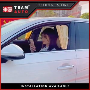 TeamAutoCare TAC40352 Car Privacy Track-type Sunshade Curtains