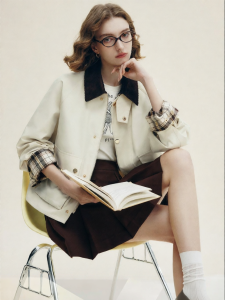 FAMANXUAN | French Vintage Barne Short Jacket Coat