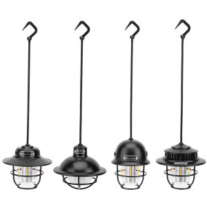 【HOSPORT】LED พกพาโคมไฟ IPX4 กันน้ำแขวนสภาพแสงโดยรอบประเภท C Charging Camping Lantern Stepless Dimming สำหรับการตกปลาบาร์บีคิว
