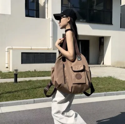 2024 New Arrival Large Capacity Backpack Womens Casual Travel Backpack Fashion All-Match Waterproof Oxford Cloth Mummy Bag