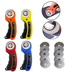 45mm Leather Craft Rotary Cutter Leather Cutting Tool Leather Craft Fabric Circular Blade Knife DIY Patchwork Sewing Quilting