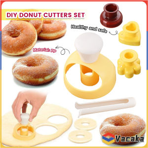 Vacaka DIY Donut Cutters Set Cookie Cutter Round for Baking Donut Mould Maker