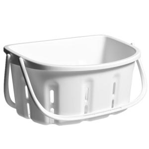 Thickened Plastic Bath Storage Basket Handheld Shower Basket Mens Bath Basket Student Japanese Style Bathroom Washing Blue Basket