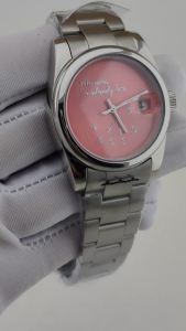 NEW NH35 Watch Who cares im already late NO LOGO Watch 36mm/39mm Metallic text texture Matte Dial Sapphire Glass NH35 Movement