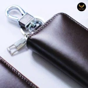 [VALQO] PIAZO Gantungan kunci Kulit Sapi Bisa untuk Dompet STNK Remot Mobil Motor
