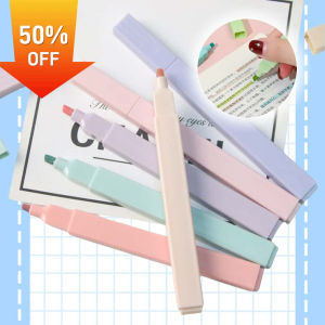 LVYIMAO แพ็คละ 6 ชิ้น) ปากกาเน้นข้อความสีโมรันดี ปากกาเน้นข้อความสุดโปรดของนักเรียน สมุดบันทึกภาพเพื่อนร่วมชั้น ปากกาเขียนข้อความสีสันสดใส อุปกรณ์การเรียน ของขวัญ