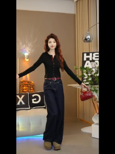 Womens T-shirt 2025 summer letter new print slimming zipper fashionable loose casual top