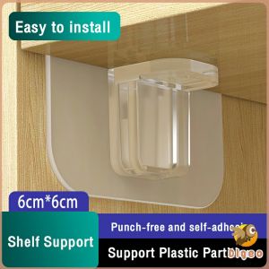 Digeo Shelf Support Right Angle Plastic Partition Clapboard Cabinet Hanger Layered Corner Bracket