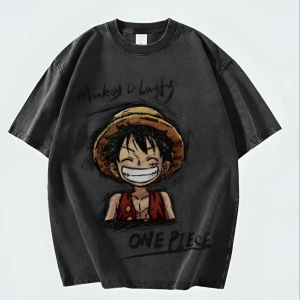 Washed Vintage Heavyweight Short Sleeve T-Shirt Mens Summer Oversize American Retro High Street Trend Brand Popular