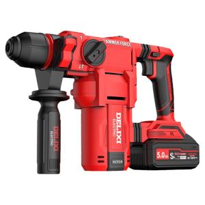 DELIXI Electric | Brushless Lithium Battery Powered Heavy Duty Square Handle Hammer Drill