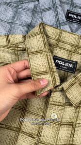 POLICE Kemeja Printing Cotton Soft Regular Fit Pria
