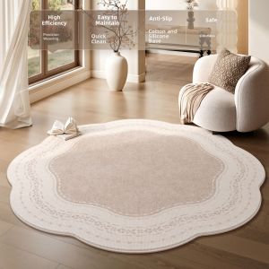 XINGLIANXIN | Circular French Vintage Style Floor Rug