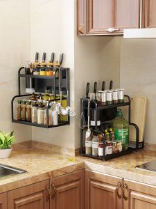 JIABAILI | Stainless Steel Spice Rack 2 Tiers
