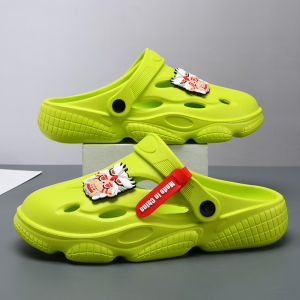 Thick Bottom Sandals Mens Outdoor Wear Anti-Slip Beach Two-Purpose Casual Trend Summer New Mens Slippers Comfortable EVA