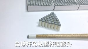 100pcs Slip On Cue Tip & Ferrule Billiard Cue Stick Stik Penutup Kepala Tongkat Biliar