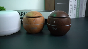 (COD) Aromatherapy Air Humidifier Desain Kayu - H41