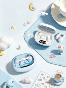 Sanrio | Long Battery Life Non-leaking Sweatproof Waterproof High Attractiveness Super Comfortable Clip-on Bluetooth Headphones