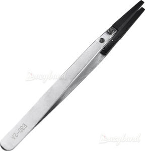 Bộ 6 Dụng Cụ Sửa Chữa Đồng Hồ Bộ Kẹp Nhíp Nhựa Chống Tĩnh Điện Tay Cầm Thẳng Cho Thợ Đồng Hồ Tháo Lắp & Lắp Ráp